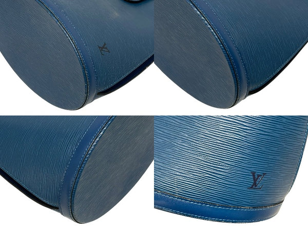 LOUIS VUITTON ルイヴィトン クリュニー ショルダーバッグ M52255 エピ レザー ブルー ゴールド金具 美品 中古 4b009855