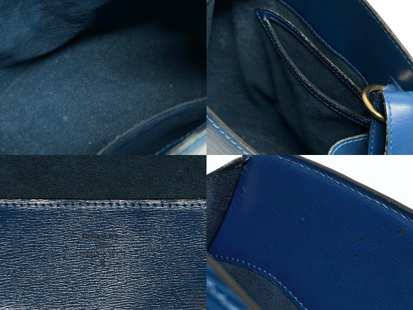 LOUIS VUITTON ルイヴィトン クリュニー ショルダーバッグ M52255 エピ レザー ブルー ゴールド金具 美品 中古 4b009855