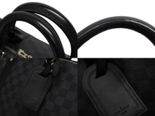 画像をギャラリービューアに読み込む, 極美品 LOUIS VUITTON ルイヴィトン キーポルバンドリエール55 ボストンバッグ N41413 ダミエグラフィット ブラック 中古 4b009856