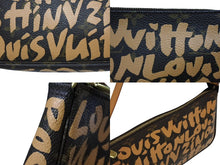 画像をギャラリービューアに読み込む, LOUIS VUITTON ルイヴィトン ポシェットアクセソワ―ル ポーチ M92193 モノグラム グラフィティ ブラウン PVC 美品 中古 4b009857