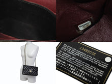 画像をギャラリービューアに読み込む, 極美品 CHANEL シャネル チェーンショルダーバッグ マトラッセ23 Wフラップラップ ラムスキン ブラックゴールド 13番台 中古 4b009859