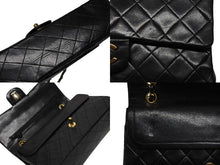 画像をギャラリービューアに読み込む, CHANEL シャネル マトラッセ25 Wフラップ Wチェーンショルダーバッグ 0番台 ココマーク ラムスキン ゴールド金具 美品 中古 4b009860