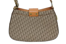 画像をギャラリービューアに読み込む, CHRISTIAN DIOR クリスチャンディオール ワンショルダーバッグ ストリートシック トロッターライン ベージュ ブラウン ゴールド金具 美品 中古 4b009868