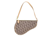 画像をギャラリービューアに読み込む, 極美品 Christian Dior クリスチャンディオール トロッター サドルバッグ サドルポーチ MC1001 ブラウン 中古 4b009869