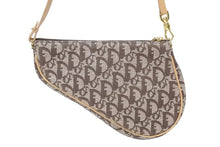 画像をギャラリービューアに読み込む, 極美品 Christian Dior クリスチャンディオール トロッター サドルバッグ サドルポーチ MC1001 ブラウン 中古 4b009869