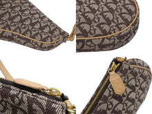 画像をギャラリービューアに読み込む, 極美品 Christian Dior クリスチャンディオール トロッター サドルバッグ サドルポーチ MC1001 ブラウン 中古 4b009869