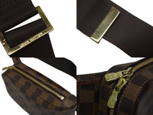 画像をギャラリービューアに読み込む, LOUIS VUITTON ルイヴィトン ジェロニモス ウエストバッグ ボディバッグ N51994 ダミエ ブラウン 美品 中古 4b009873