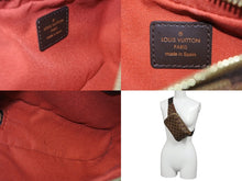 画像をギャラリービューアに読み込む, LOUIS VUITTON ルイヴィトン ジェロニモス ウエストバッグ ボディバッグ N51994 ダミエ ブラウン 美品 中古 4b009873