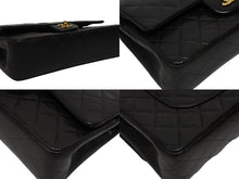 画像をギャラリービューアに読み込む, CHANEL シャネル マトラッセ25 Wフラップ Wチェーンショルダーバッグ 5番台 ココマーク ラムスキン ゴールド金具 美品 中古 4b009877