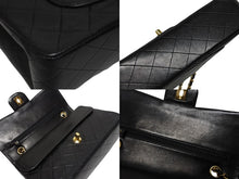 画像をギャラリービューアに読み込む, CHANEL シャネル マトラッセ25 Wフラップ Wチェーンショルダーバッグ 2番台 ココマーク ラムスキン ゴールド金具 美品 中古 4b009880