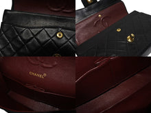 画像をギャラリービューアに読み込む, CHANEL シャネル マトラッセ25 Wフラップ Wチェーンショルダーバッグ 2番台 ココマーク ラムスキン ゴールド金具 美品 中古 4b009880