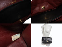 画像をギャラリービューアに読み込む, CHANEL シャネル マトラッセ25 Wフラップ Wチェーンショルダーバッグ 2番台 ココマーク ラムスキン ゴールド金具 美品 中古 4b009880