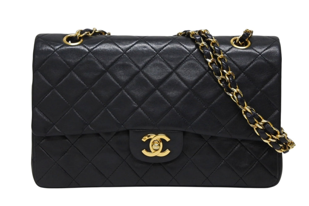 CHANEL CHANEL Matelasse 25 W Flap W Chain Shoulder Bag Series 0 Coco Mark Lambskin Gold Hardware Good Condition Used 4b009882