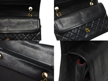 画像をギャラリービューアに読み込む, CHANEL シャネル マトラッセ25 Wフラップ Wチェーンショルダーバッグ 0番台 ココマーク ラムスキン ゴールド金具 美品 中古 4b009882
