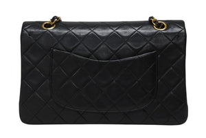 CHANEL シャネル マトラッセ25 Wフラップ Wチェーンショルダーバッグ 0番台 ココマーク ラムスキン ゴールド金具 美品 中古 4b009882
