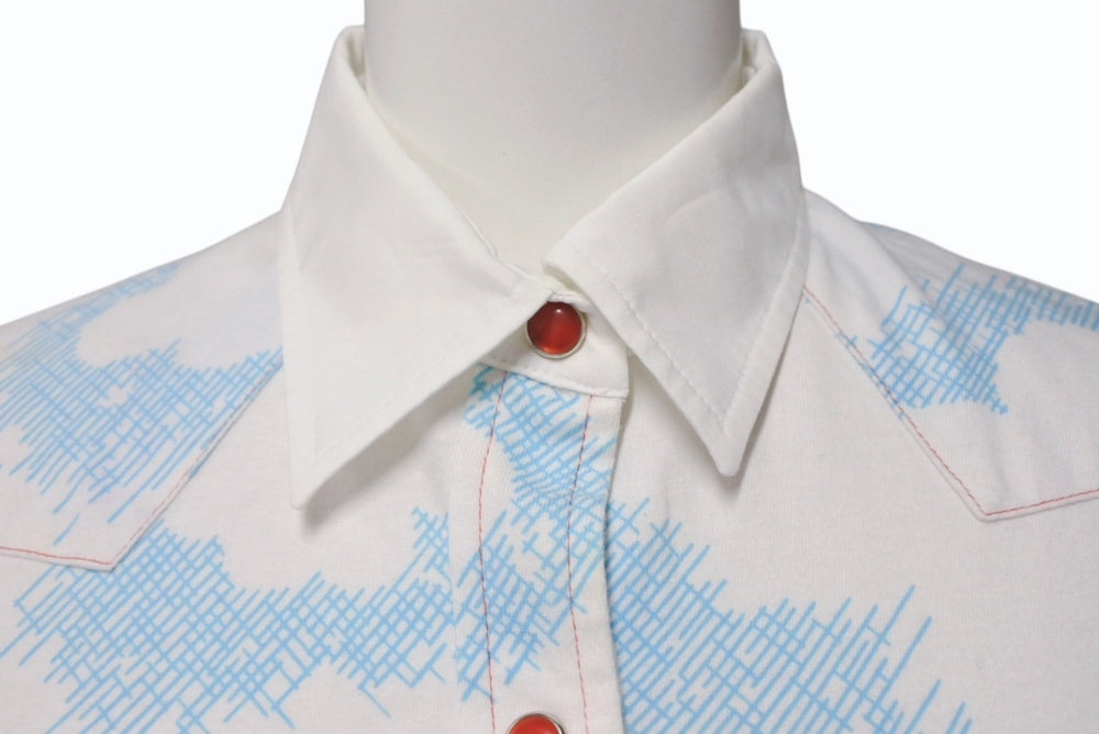 Christian Dior クリスチャンディオール ウエスタンシャツ 長袖 2P12055072 サイズ36 カートゥーン ガリアーノ期 美品 中古 4b009887