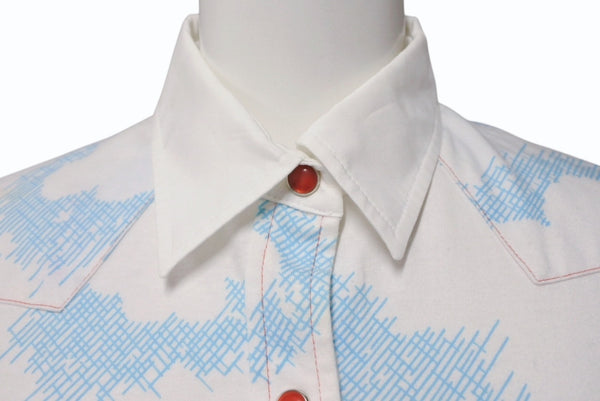 Christian Dior クリスチャンディオール ウエスタンシャツ 長袖 2P12055072 サイズ36 カートゥーン ガリアーノ期 美品 中古 4b009887