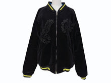 画像をギャラリービューアに読み込む, 新品同様 CHROME HEARTS x MATTY BOY x テーラー東洋 PPO SOUVENIER BOMBER JACKET リバーシブルスーベニアジャケット スカジャン ブラック イエロー サイズXL 中古 4b009898