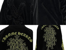 画像をギャラリービューアに読み込む, 新品同様 CHROME HEARTS x MATTY BOY x テーラー東洋 PPO SOUVENIER BOMBER JACKET リバーシブルスーベニアジャケット スカジャン ブラック イエロー サイズXL 中古 4b009898