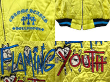 画像をギャラリービューアに読み込む, 新品同様 CHROME HEARTS x MATTY BOY x テーラー東洋 PPO SOUVENIER BOMBER JACKET リバーシブルスーベニアジャケット スカジャン ブラック イエロー サイズXL 中古 4b009898