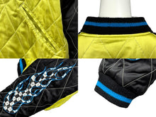 画像をギャラリービューアに読み込む, 新品同様 CHROME HEARTS x MATTY BOY x テーラー東洋 PPO SOUVENIER BOMBER JACKET リバーシブルスーベニアジャケット スカジャン ブラック イエロー サイズXL 中古 4b009898