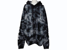 画像をギャラリービューアに読み込む, 極美品 CHROME HEARTS クロムハーツ タイダイ柄 ホースシュープリント プルオーバー パーカー ブラック サイズL 中古 4b009899