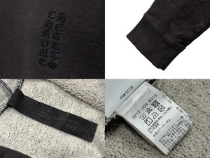 CHROME HEARTS クロムハーツ パーカー ワイノット プル オーバー フーディ ブラウン サイズL 美品 中古 4b009900
