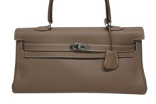 画像をギャラリービューアに読み込む, 極美品 HERMES エルメス SHOULDER KELLY ショルダーケリー ショルダーバッグ トリヨンクレマンス エトゥープ シルバー金具 □K刻印 中古 4b009904