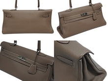 画像をギャラリービューアに読み込む, 極美品 HERMES エルメス SHOULDER KELLY ショルダーケリー ショルダーバッグ トリヨンクレマンス エトゥープ シルバー金具 □K刻印 中古 4b009904