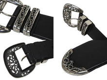 画像をギャラリービューアに読み込む, CHROME HEARTS クロムハーツ LARGE BLT CLASSIC 3PC ラージ クラシック3PC オーダー レザーベルト シルバー 美品 中古 4a000084
