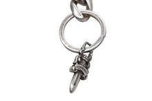 画像をギャラリービューアに読み込む, CHROME HEARTS クロムハーツ CLIP CHAIN FANCY LONG ファンシー ロングクリップ キーチェーン 8リンク ダガー 約91.0g 美品 中古 4b009913