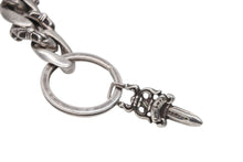 画像をギャラリービューアに読み込む, CHROME HEARTS クロムハーツ CLIP CHAIN FANCY LONG ファンシー ロングクリップ キーチェーン 8リンク ダガー 約91.0g 美品 中古 4b009913