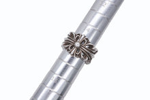 画像をギャラリービューアに読み込む, CHROME HEARTS クロムハーツ ダブルフローラルクロスリング 指輪 サイズ15号 重量約16,2g シルバー925 極美品 中古 4b009919