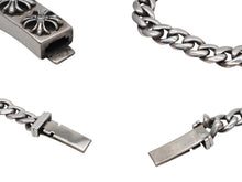 画像をギャラリービューアに読み込む, 極美品 CHROME HEARTS クロムハーツ ミニID CHクロス クラシック ブレスレット パヴェダイヤ 重量約25.6g 2000 シルバ−925 中古 4b009924