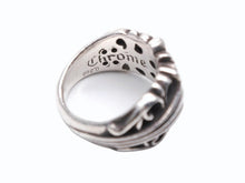 画像をギャラリービューアに読み込む, CHROME HEARTS クロムハーツ K&amp;T DIA フローラルリング パヴェダイヤ サイズ19号 重量18.3g シルバー925 美品 中古 4b009925