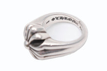 画像をギャラリービューアに読み込む, CHROME HEARTS クロムハーツ スモール カットアウト CHプラスリング 指輪 重量約24.6g サイズ16号 シルバー925 美品 中古 4b009927