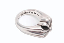 画像をギャラリービューアに読み込む, CHROME HEARTS クロムハーツ スモール カットアウト CHプラスリング 指輪 重量約24.6g サイズ16号 シルバー925 美品 中古 4b009927