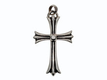 画像をギャラリービューアに読み込む, 極美品 CHROME HEARTS クロムハーツ CH CRS LRG W/BALE ラージCHクロス Wベイル ペンダントトップ 重量約44.3g 中古 4b009935