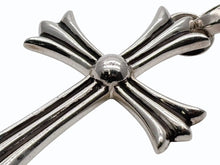画像をギャラリービューアに読み込む, 極美品 CHROME HEARTS クロムハーツ CH CRS LRG W/BALE ラージCHクロス Wベイル ペンダントトップ 重量約44.3g 中古 4b009935