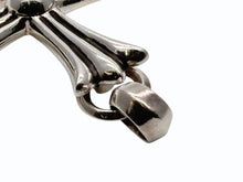 画像をギャラリービューアに読み込む, 極美品 CHROME HEARTS クロムハーツ CH CRS LRG W/BALE ラージCHクロス Wベイル ペンダントトップ 重量約44.3g 中古 4b009935