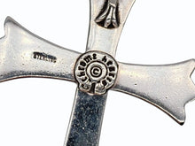 画像をギャラリービューアに読み込む, 極美品 CHROME HEARTS クロムハーツ CH CRS LRG W/BALE ラージCHクロス Wベイル ペンダントトップ 重量約44.3g 中古 4b009935