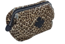 画像をギャラリービューアに読み込む, CHRME HEARTS クロムハーツ アクセサリー コスメ ポーチ レオパード柄 ハラコ レザー 良品 中古 4b009936