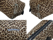 画像をギャラリービューアに読み込む, CHRME HEARTS クロムハーツ アクセサリー コスメ ポーチ レオパード柄 ハラコ レザー 良品 中古 4b009936