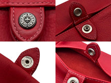 画像をギャラリービューアに読み込む, CHROME HEARTS クロムハーツ レザーティッシュケース ティッシュカバー ホースシュー レッド シルバー925 シルバー金具 美品 中古 4b009937