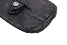 画像をギャラリービューアに読み込む, CHROME HEARTS クロムハーツ レザーティッシュケース ティッシュカバー ホースシュー ブラック シルバー925 シルバー金具 美品 中古 4b009938