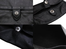 画像をギャラリービューアに読み込む, CHROME HEARTS クロムハーツ レザーティッシュケース ティッシュカバー ホースシュー ブラック シルバー925 シルバー金具 美品 中古 4b009938