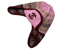 画像をギャラリービューアに読み込む, 極美品 CHANEL シャネル ココネージュ フライトキャップ AAA448 ココマーク カシミヤ ウール マルチカラー 中古 4b009944