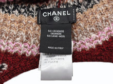 画像をギャラリービューアに読み込む, 極美品 CHANEL シャネル ココネージュ フライトキャップ AAA448 ココマーク カシミヤ ウール マルチカラー 中古 4b009944