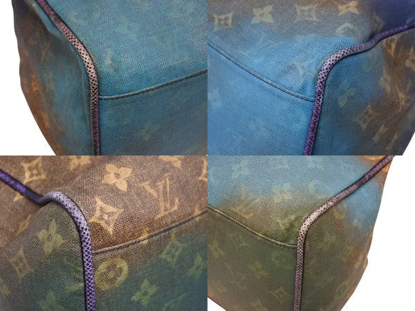 極美品 LOUIS VUITTON ルイヴィトン トートバッグ リチャードプリンス ハートブレイク M95740 モノグラムジョークスキャンバス ヴィオレ 中古 4b009945