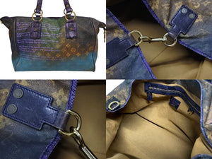 極美品 LOUIS VUITTON ルイヴィトン トートバッグ リチャードプリンス ハートブレイク M95740 モノグラムジョークスキャンバス ヴィオレ 中古 4b009945